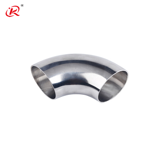 KQ 304 316L đánh bóng thép không gỉ hàn liền mạch inox lắp ống vệ sinh uốn cong 90 độ mông hàn khuỷu tay - Product Image 2