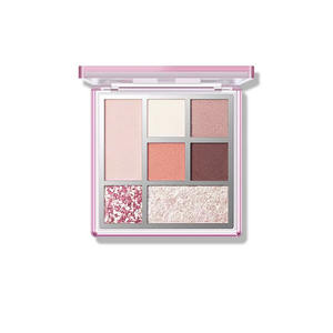Palette d'ombres à paupières holographiques scintillantes rose haute qualité à haute pigmentation 9 couleurs multicolores foncées et claires, marque privée - Product Image 2