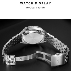 CADISEN Watch Man Diver <b>Automatic</b> Mechanical <b>Wristwatches</b> NH35 Luminous Stainless Steel AR Coating Sapphire Crystal Waterproof - Product Image 5
