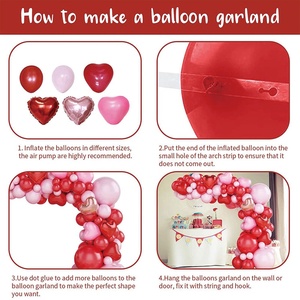 DAMAI - Juego de Globos para Fiesta de San Valentín, Decoración para Fiesta del Amor, Suministros para el Día de San Valentín 2024 - Product Image 4