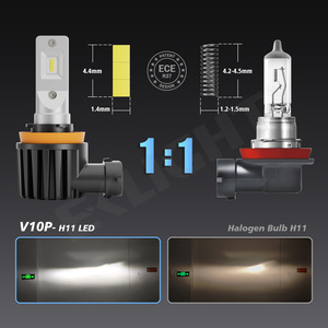 Eklight V10 Pro ไฟหน้า LED 6000K 4000ลูเมน, ใหม่ล่าสุด9005โมดูลสองด้านเทคโนโลยี OEM <span class=keywords><strong>ADE</strong></span> - Product Image 5