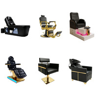 Ensemble de meubles de luxe pour manucure et pédicure, table de manucure, fauteuil de pédicure massant, chaise de pédicure électrique pour salon de beauté et spa des pieds