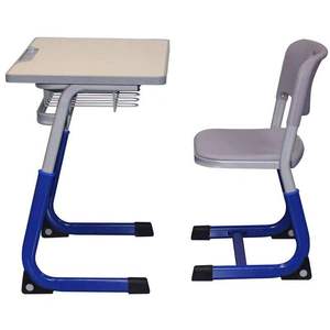 Ensemble <span class=keywords><strong>de</strong></span> bureau et chaise portable au design moderne et plaqué pour chambre ou école - Product Image 3