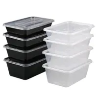 Sıcak satış tek kullanımlık plastik saklama kutusu gıda biyobozunur lüks paket servisi olan restoran kutuları