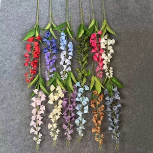 31 Long-stemmed Artificial <strong>Lily</strong> of the Valley Flowers in Silk Fabric for Wedding Hall Home <strong>and</strong> Hotel Decor - Product Image 2
