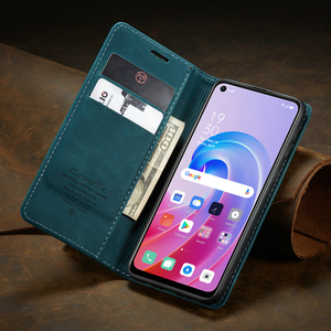 CaseMe-Funda de cuero con tapa para teléfono móvil OPPO, carcasa tipo billetera con ranura para tarjeta, para modelo Reno 8, 7 Pro, 5G, A96, A36, K10, A76, F19, F19S, A74, <span class=keywords><strong>A95</strong></span>, 4G - Product Image 3