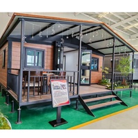 Petites maisons pliantes de 20 pieds et 40 pieds préfabriquées modernes expédition de maisons en conteneurs extensibles maison pliable Villa Canada