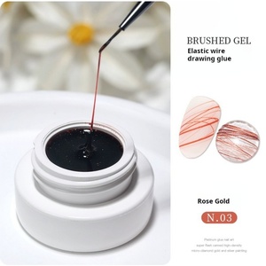 2024 New Nail Art UV Gel Stretch Pull Special Nail <b>Painting</b> Glue in Black and White Shop Exclusive - Product Image 6