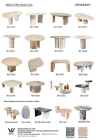 Vente directe d'usine gris foncé marbre table basse