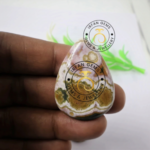 Alta calidad Natural amatista océano jaspe cabujón corte ovalado piedras preciosas sueltas para la fabricación de joyas suministro al por mayor - Product Image 1