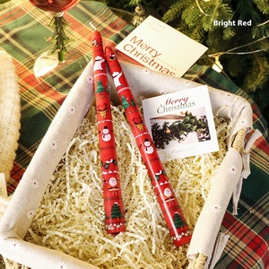Wholesales 10 Inches Long Christmas Green <b>Red</b> Printed <b>Candle</b> for Festival Party, <b>Candle</b> Sticks Christmas Decorated <b>Candles</b> - Product Image 6