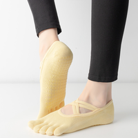 Chaussettes de yoga 2026 pour femmes, style ballet, durables, anti-friction, stabilité, équilibre, sports d'intérieur, tissu résistant, à lanières