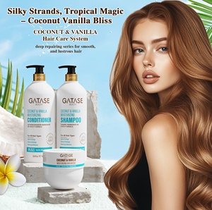 GATASE Meilleur <span class=keywords><strong>Shampooing</strong></span> et Après-<span class=keywords><strong>Shampooing</strong></span> Marque Privée Salon Bio Végan Sans Sulfate Huile de Coco Fortifie les Racines Produits de Soin Capillaire - Product Image 4