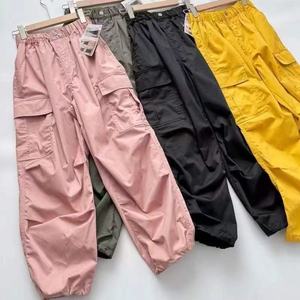 <span class=keywords><strong>Pantalon</strong></span> cargo ample à taille haute respirant et personnalisé pour l'été, avec plusieurs poches, style streetwear, <span class=keywords><strong>pantalon</strong></span> large pour femmes - Product Image 4