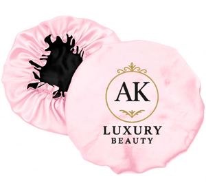 Bonnets de nuit réversibles en satin de soie double couche, conçus pour la protection des cheveux, confort toute la nuit, anti-frisottis, promotion, cadeau - Product Image 1