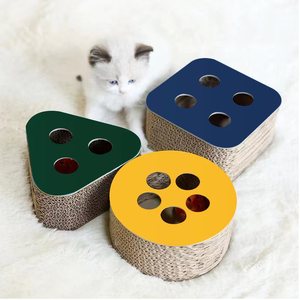 Rascador para gatos, tabla para afilar las garras de mascotas, rascador para gatos de cartón corrugado resistente al desgaste, varios usos. - Product Image 1