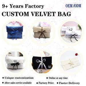 عينة مجانية شعار مخصص مطبوع للهدايا والمجوهرات حقيبة من جلد الغزال الفاخرة نسيج مزدوج داخل الساتان تخزين الحقيبة والمجوهرات من جلد الغزال - Product Image 5