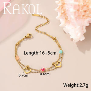 Rakol B1104 in acciaio inox Non appannato nuovo stile alla moda per le donne di alta qualità anallergico bellissimi braccialetti in magazzino - Product Image 5