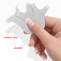 Nouveaux outils de lifting des cils avec logo personnalisé, en acier inoxydable, brosse à permanente pour le lifting des cils, peigne en métal pour les cils