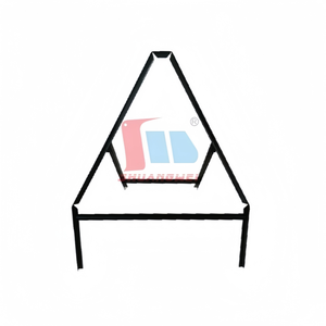 Rambu Lalu Lintas Segitiga Aluminium W34"*H42" untuk Luar Ruangan, Keselamatan Jalan, Konstruksi, Peringatan, Portabel, dengan Stand Pengontrol Lalu Lintas - Product Image 2