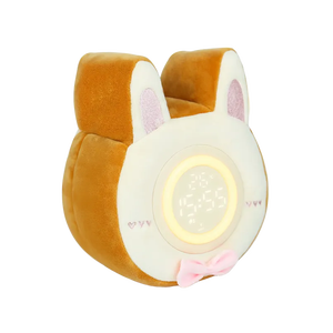 Réveil électronique moderne pour enfants avec rétroéclairage, oreiller en peluche <span class=keywords><strong>lapin</strong></span>, lampe de nuit dessin animé, fonction quartz - Product Image 1