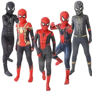 Tuta per bambini Halloween tutina supereroe personaggio Anime Miles Cosplay Spiderman tute Costume per bambini ragazzi immagini