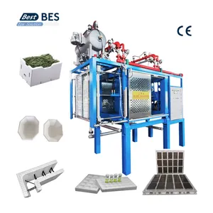 Eps Manufacturing Equipment Styrofoam Shape Molding Machine With Vacuum For Fish Fruit Vegetable Box Production Line