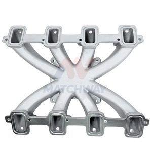 MATCHWAY New <strong>CNC</strong> Machined Satin Aluminum Super <strong>Victor</strong> Single Plane 4150 EFI Intake Manifold for Gen III LS3 L92 Fuel Rail Kits - Product Image 4