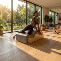 Correcteur d'alignement réglable en hêtre pour la maison, la salle de sport, le yoga et le Pilates – Facile à utiliser, peu encombrant