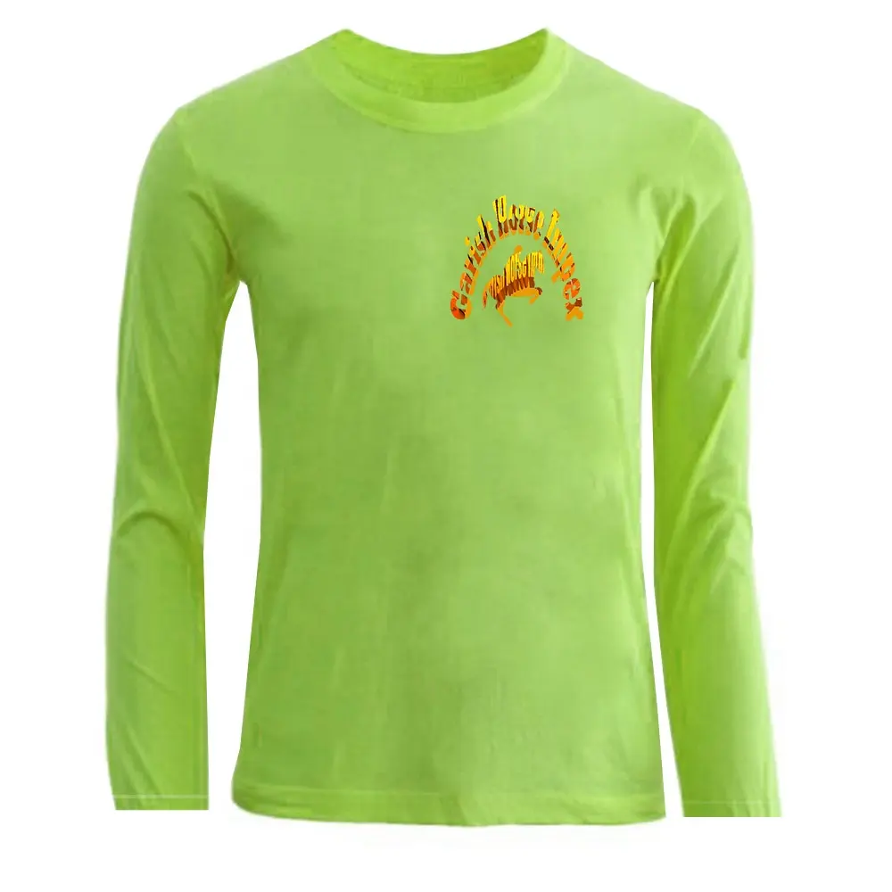 Séchage rapide respirant Anti-rétrécissement hommes T-shirt manches longues T-Shirts haute qualité coton chemises vert respirant hommes vêtements