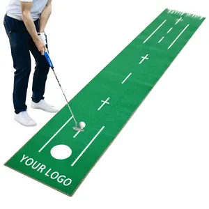 Tapis de golf en caoutchouc Swing Trainer Training Mat Manufacturer Golf Practice Trajectory Display Anti-slip Hitting Mat