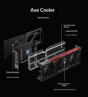 [Nouveau Authentique] Carte graphique Rainbow RTX5060TI 5070 5070TI 5080 pour ordinateur de bureau, refroidissement par ventilateur, PCI-E 5.0, 40 nm, rendu graphique discret pour jeux