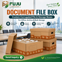 Boîtes en carton ondulé écologiques faites à la main FUJU - Forme personnalisable, doublure personnalisée, impression de logo personnalisée, artisanat personnalisé, utilisation multi-industrielle