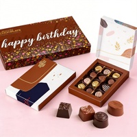 Emballage cadeau en carton personnalisé pour bonbons et chocolats, estampage à chaud, pour les fêtes