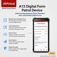 Système de patrouille robuste multi-usages A13 avec application OGPonline pour la gestion des patrouilles, des inspections, des ordres de travail et des présences