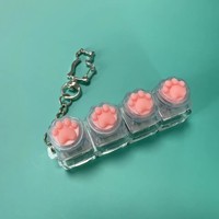 Paw Keycap Fidget Keychain Pendant Cute Silicone Claws Led Keycaps Keychain Fidget Keychain Relieves Stress Pendant