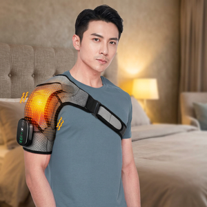 Factory Custom <b>Rechargeable</b> Heated Shoulder Pad with <b>Vibration</b> Massage for Home Office Use Adjustable Temperature Control - Product Image 5