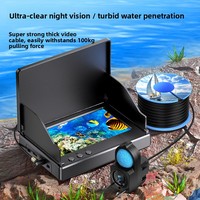 Détecteur de poissons sous-marin HD Visuel 2025 Nouveau Modèle Écran Ultra-clair Sonde Technologie de Pointe pour Observation des Poissons Rectangulaire