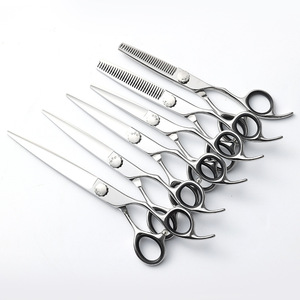Hairdressing Scissors Set 5.5 6 6.5 7 Inch Flat And Thinning Shears Stainless Steel 440C Professional Hair Cutting Tools - Product Image 1