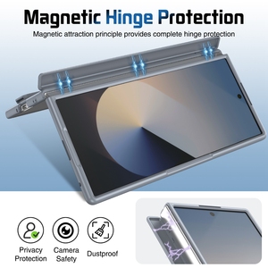 Funda Protectora para Teléfono PC con Protección Anti-Huellas, Soporte y Correa para la Muñeca, Compatible con <span class=keywords><strong>Samsung</strong></span> <span class=keywords><strong>Z</strong></span> <span class=keywords><strong>Fold</strong></span> 8 Ultra 7 6 5 <span class=keywords><strong>4</strong></span> - Product Image 2