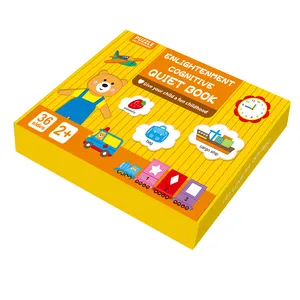 बेबी शांत पुस्तक व्यायाम ध्यान सोच तर्क बच्चों की प्रारंभिक शिक्षा व्यस्त किताबें DIY पेस्ट मिलान पहेलियाँ बच्चों के लिए खिलौने
