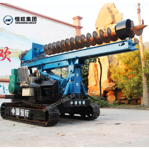 เครื่องตอกเสาเข็มพลังงานแสงอาทิตย์แบบไฮดรอลิกยี่ห้อ China Hengwang พร้อมเครื่องยนต์ปั๊มแรงกระแทก 1800J สำหรับติดตั้งเสาเข็มพลังงานแสงอาทิตย์บนพื้นดิน - Product Image 5
