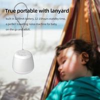 Machine à Sons Apaisants pour Bébé, Veilleuse et Aide au Sommeil, Lampe de Chevet à Bruit Blanc pour Bébé - Meilleure Vente