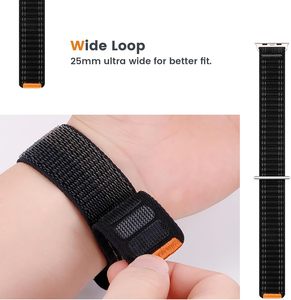 Ultra Sport <strong>Loop</strong> <strong>Strap</strong> Blissbands Factory Original Same Nylon Wave <strong>Strap</strong> <strong>for</strong> Apple Watch Band Series10 9 8 7 6 5 4 42mm 46mm - Product Image 3
