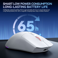 Souris de jeu sans fil Dark Alien X1 PAW3311 2.4G avec rétroéclairage RGB, 59G, légère, 12000 DPI, trois modes