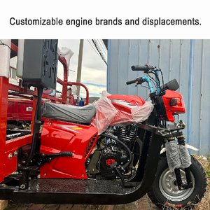 350cc <b>Gasoline</b> Tricycle 5 Wheel Hydraulic Dump Motor Heavy-Duty Bed 18L Large for Africa Construction - Product Image 3