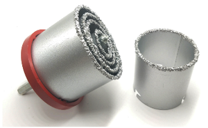 Kit de 8 scies cloches en carbure de tungstène à revêtement de grain, brasées sous vide, pour <span class=keywords><strong>carrelage</strong></span> et céramique, très vendu - Product Image 6