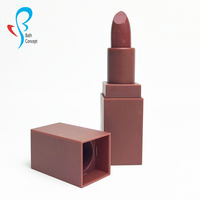 Usine cosmétique chinoise OEM personnalisé marque privée chocolat nude végétalien mat rouge à lèvres marque privée bâton à lèvres étanche