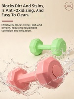 Haltères octogonaux en ciment colorés, durables et antidérapants pour hommes, femmes et enfants, pour un fitness complet et des exercices des bras