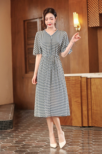 2025 Mùa Hè Bộ Sưu Tập Thời Trang Hoa In Kỹ Thuật Số Ăn Mặc Cho Cô Gái Tuổi Teen Lớn Cô Gái Kích Thước 8-12 Năm Tự Nhiên Vòng Eo - Product Image 6